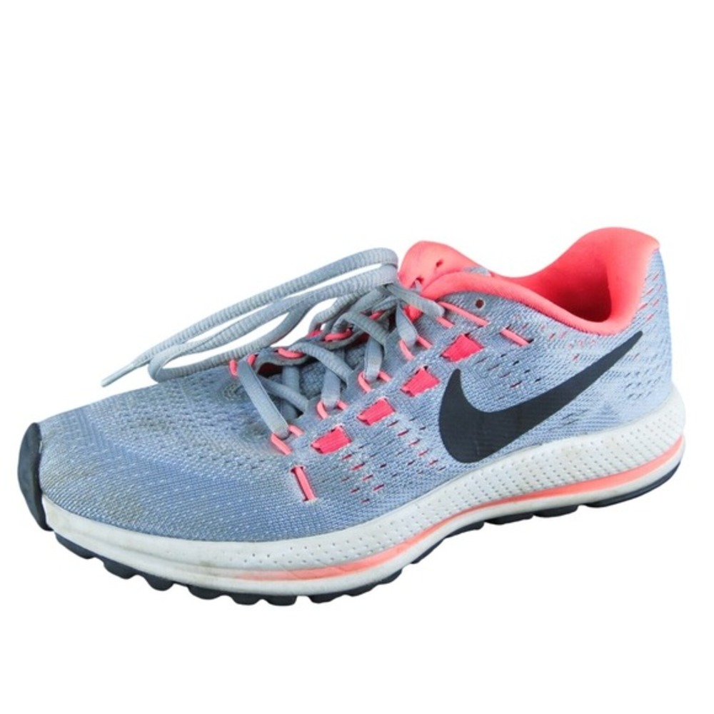 Nike Zoom Vomero 12 Women‎ Sneaker Shoes Size 6 Medium Gray Fabric Lace Up